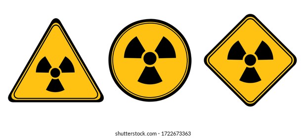 warning sign on white background