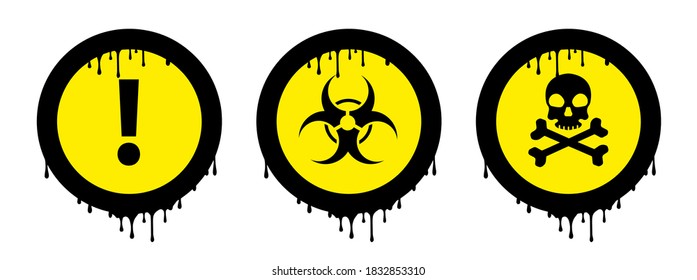 signo de advertencia sobre fondo blanco