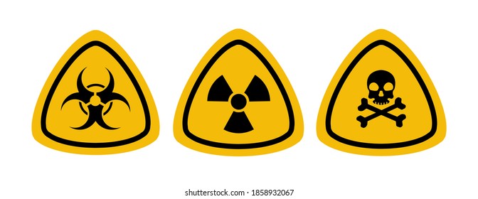 signo de advertencia sobre fondo blanco