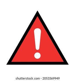 warning sign on a white background