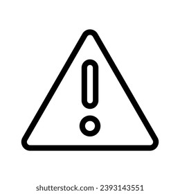 Warning sign on white background