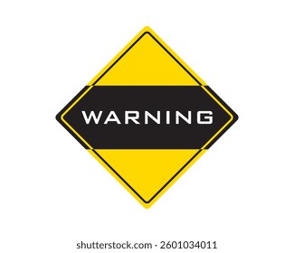 Warning sign on white background vector. Illustration, danger, symbol, warning, icon, vector, sign, isolated, safety, background, caution. Can use for infographic, banner, poster, web design.
