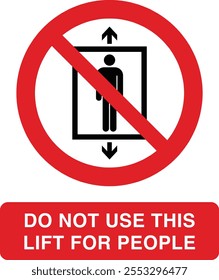Warning Sign with red colour Pictograms 