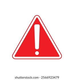 warning sign with red line illustrator vector design