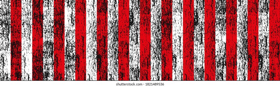 warning sign with red stripes on white background.