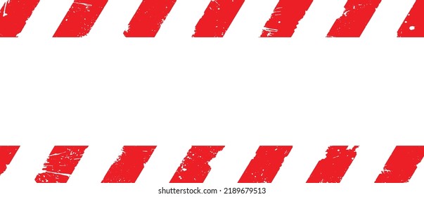 warning sign with red stripes on white background.