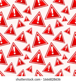 warning sign seamless pattern vector illustration background