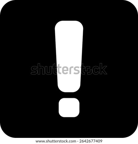 Warning Sign Semi Solid Icon Design