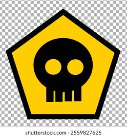 warning sign skull vector illustrator