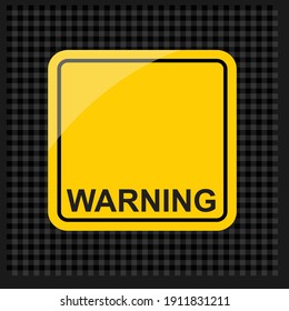 warning sign, sticker and label vector 