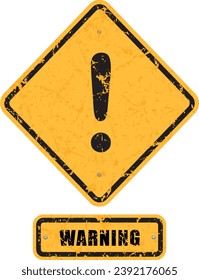 warning, sign. warning, sign and sticker vector