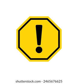 Símbolo de advertencia Hexágono Vector