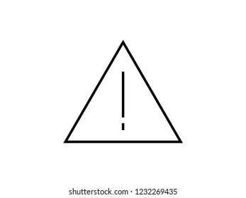 Warning sign symbol illustration vector