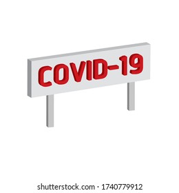 Señal de advertencia en esta área que corre el riesgo de ser infectada con un virus.