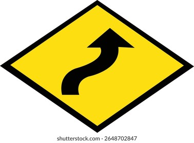 Warning sign of traffic signal isolated. Traffic  icon vector on yellow square sign. Creative traffic light sign template