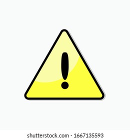 Warning Sign. Triangle Exclamation. Attention Symbol.