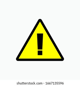 Warning Sign. Triangle Exclamation. Attention Symbol.