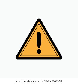 Warning Sign. Triangle Exclamation. Attention Symbol.