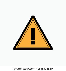 Warning Sign. Triangle Exclamation. Attention Symbol.