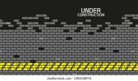 signo de advertencia. En construcción.
