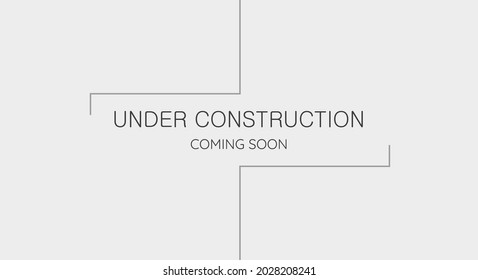 warning sign. Under construction background.