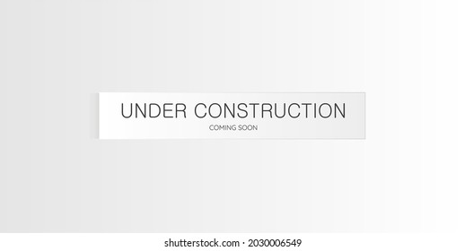 warning sign. Under construction background.