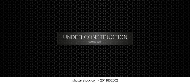 warning sign. Under construction background.