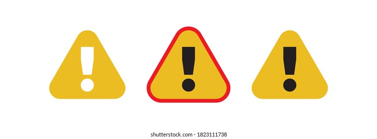 diseño de vector de signo de advertencia para atención
