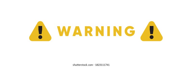 diseño de vector de signo de advertencia para atención