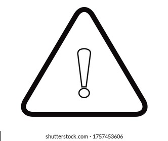 diseño de vector de signo de advertencia. eps10