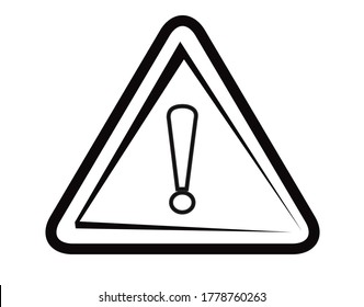 diseño de vector de signo de advertencia. eps10