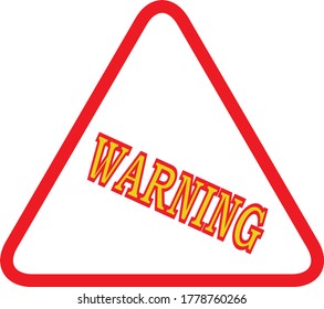 warning sign vector design. eps10
