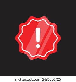 Vector De Signo De Advertencia Con Signo De Exclamación