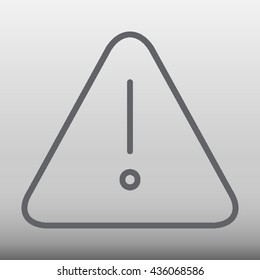 Warning Sign Vector Icon Illustration