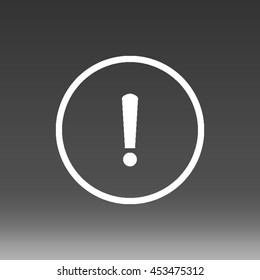 Warning Sign Vector Icon Illustration