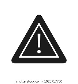 Warning sign. Vector illustration.