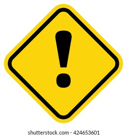 Warning sign. Vector illustration