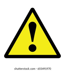 Warning sign vector illustration