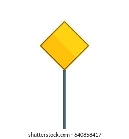 Warning sign vector illustration. Danger flat element for web design and mobile app. Caution high quality flat icon for design printed material. Hazard sign icon on white background.