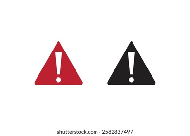 warning sign vector silhouette isolated in white background