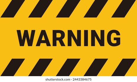 Señal de advertencia, vector stock aislado, eps
