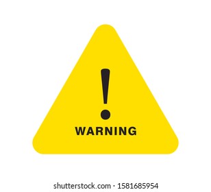 warning sign Vector, Warning sign Sign White Background,Vector Illustration