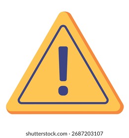 Señal de advertencia. Señal amarilla de advertencia