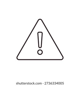 Warning sign yellow triangle with exclamation mark traffic caution emoji symbol sign icon vector illustration isolated flat error