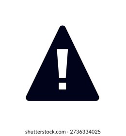 Warning sign yellow triangle with exclamation mark traffic caution emoji symbol sign icon vector illustration isolated flat error