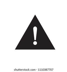 Warning signage icon flat vector template design trendy