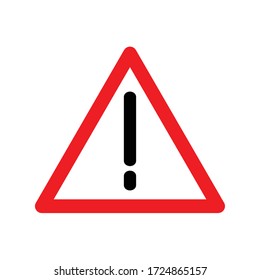 Warning Signal Icon Vector illustration,
Attention icon vector illustration, not found