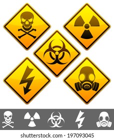 Warning signs.