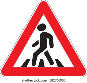 Warning signs Crosswalk