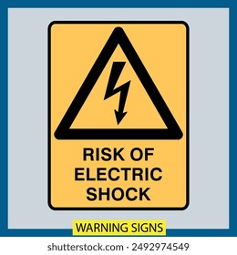 warning signs illustrations vector design isolated icons public warning factory industry